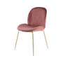 Voir la diapositive 2 : Paris Prix Lot de 2 Chaises Design  Charlize  90cm Rose & Or