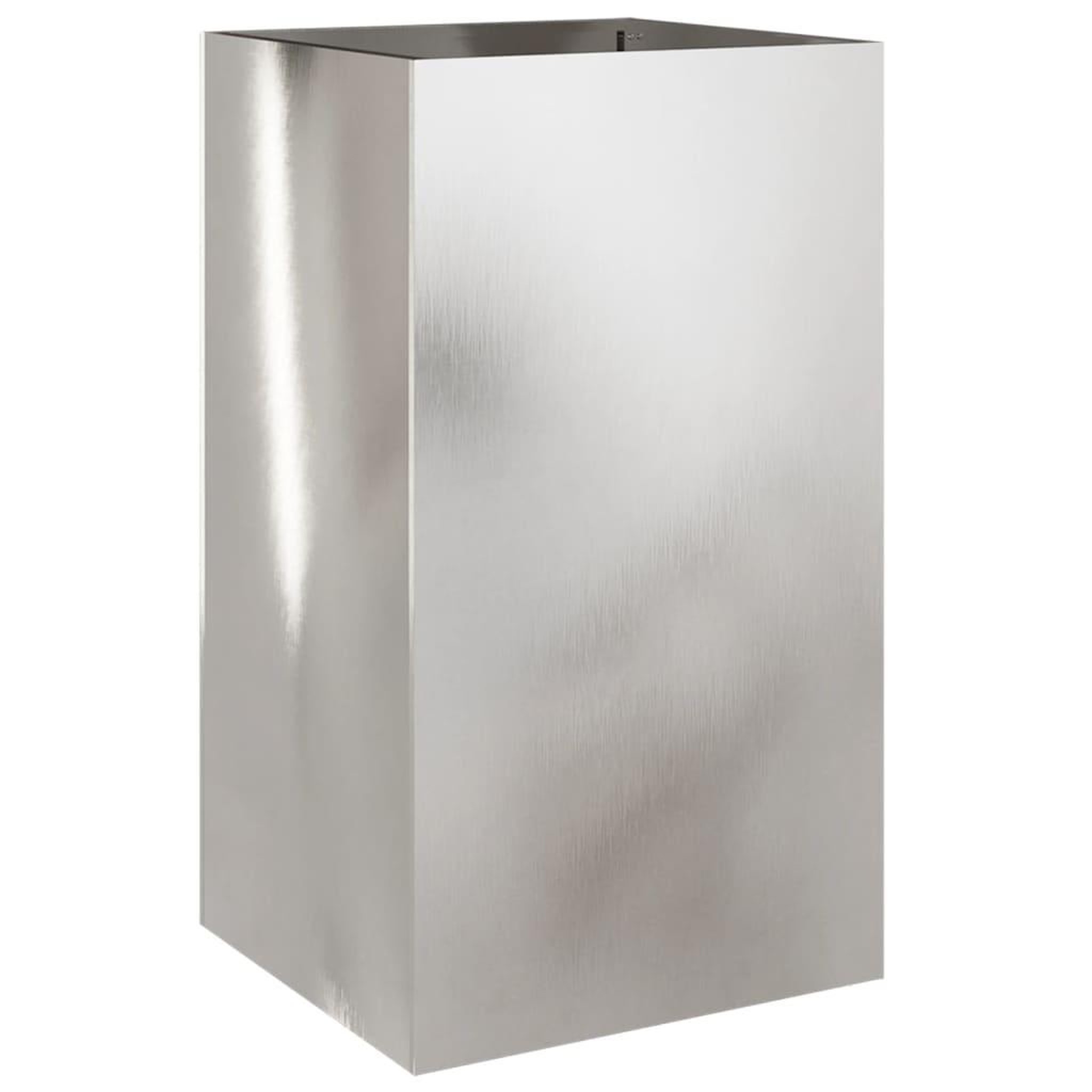 Voir la diapositive 2 : VIDAXL Jardiniere argente 42x38x75 cm acier inoxydable