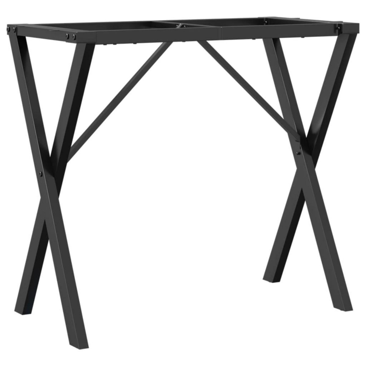 VIDAXL Pieds de table a manger cadre en X 80x40x73 cm acier