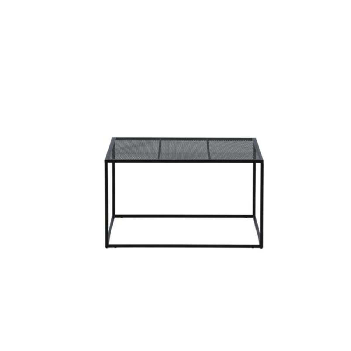 Paris Prix Table Basse en Métal  Netz  80cm Noir