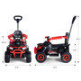 Voir la diapositive 3 : MILLY MALLY Quad électrique Star ATV Rouge