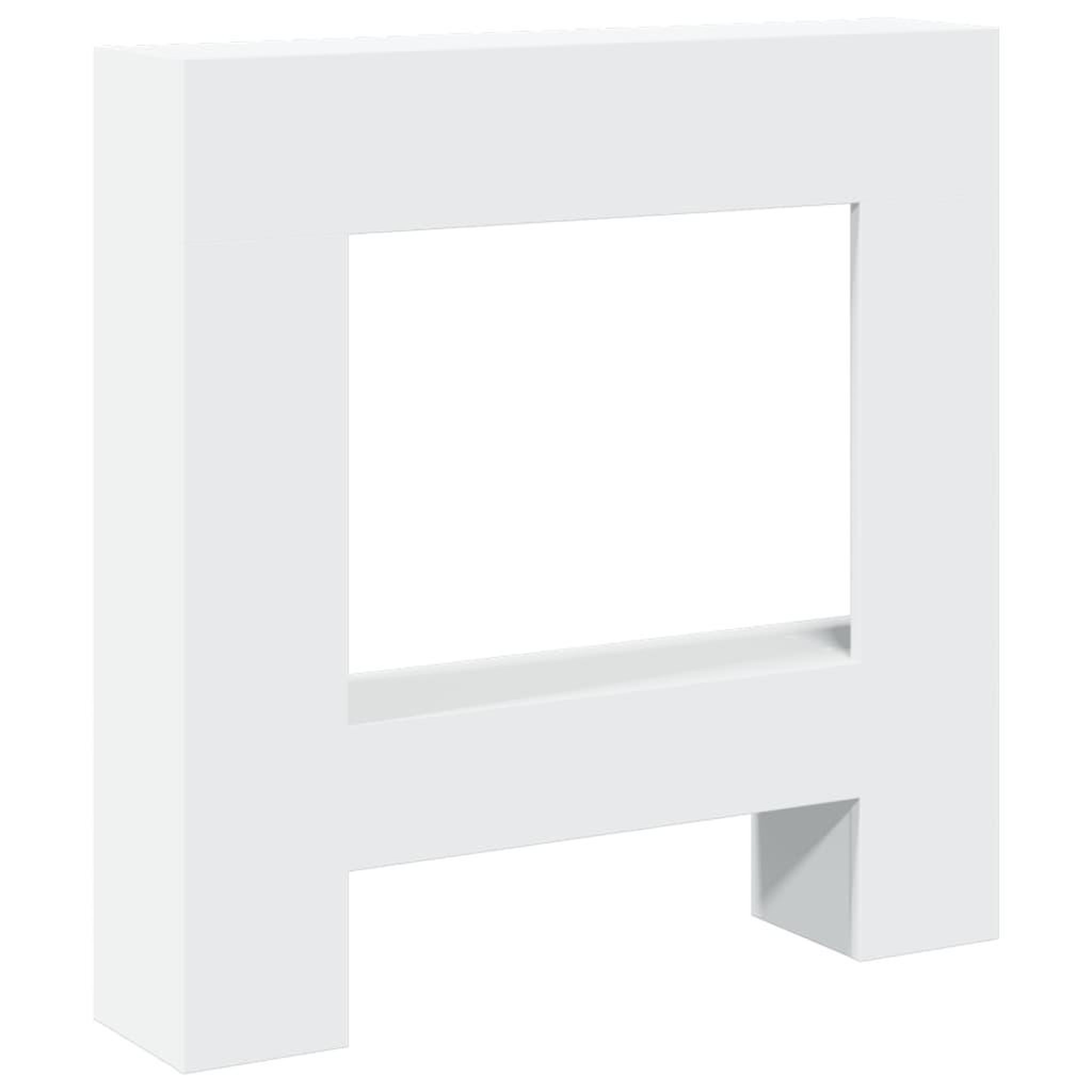 Voir la diapositive 2 : VIDAXL Cadre de cheminee blanc 81x18x82 cm bois d'ingenierie