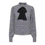 JACQUELINE DE YONG Blouse Beige//Bleu Imprimé Femme JDY Life Boey. Coloris disponibles : Noir