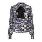 JACQUELINE DE YONG Blouse Beige//Bleu Imprimé Femme JDY Life Boey. Coloris disponibles : Noir