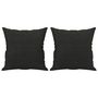 Voir la diapositive 5 : VIDAXL Canapé 3 places avec oreillers décoratifs noir 180 cm tissu