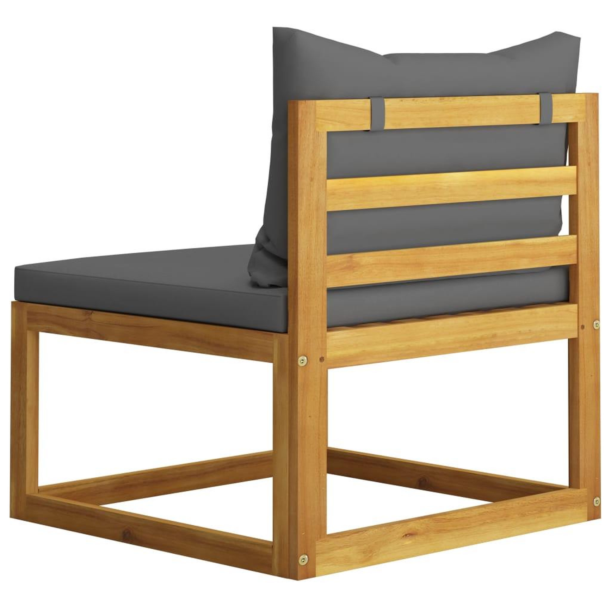 Voir la diapositive 5 : VIDAXL Salon de jardin 2 pcs avec coussin Bois d'acacia solide