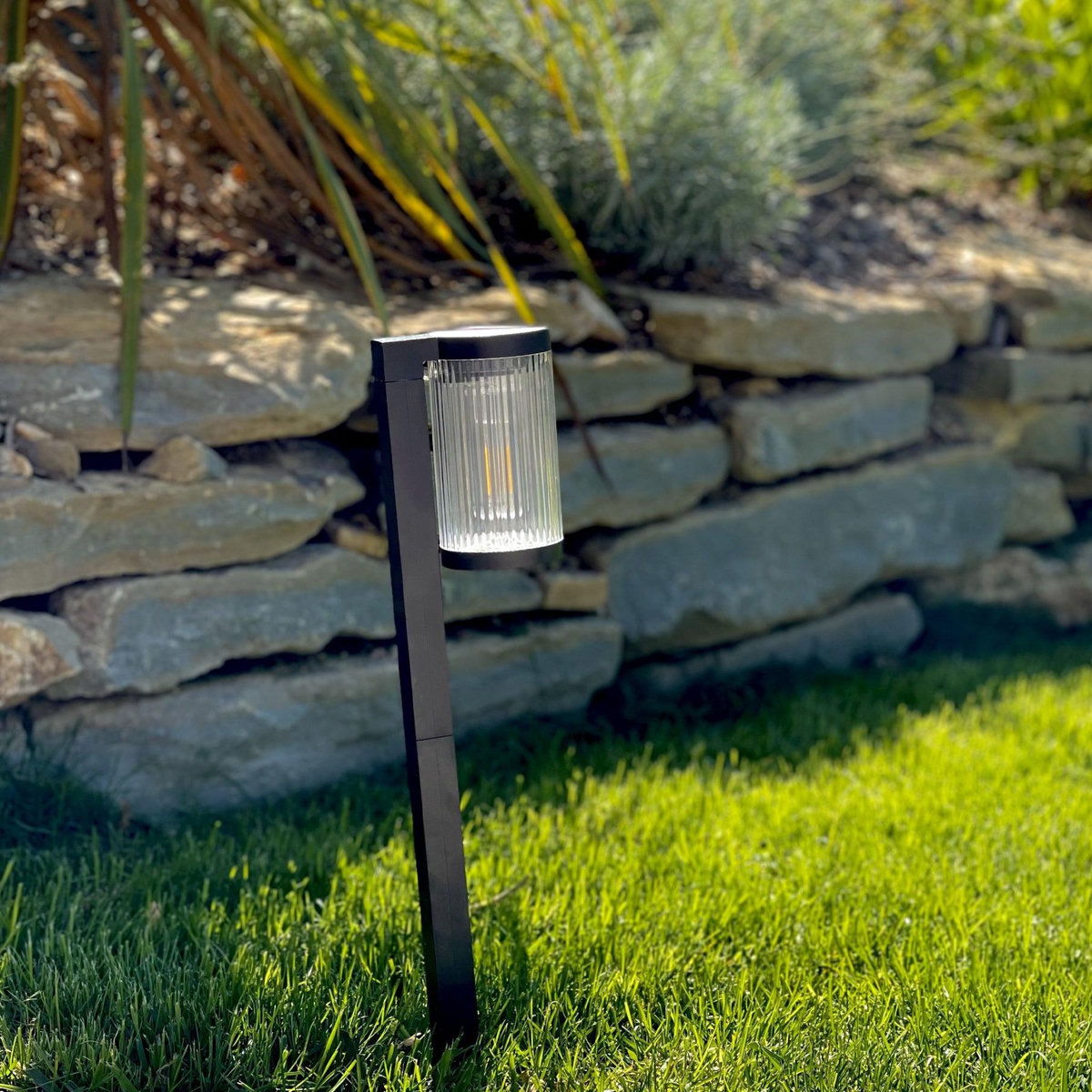 Lumisky Lot de 2 balises solaires BEAMLIT Noir Plastique H58cm