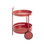 Voir la diapositive 3 : Paris Prix Desserte de Cuisine Ronde  Postres  62cm Rouge Corail