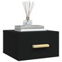 Voir la diapositive 4 : VIDAXL Tables de chevet murales 2 pcs noir 35x35x20 cm