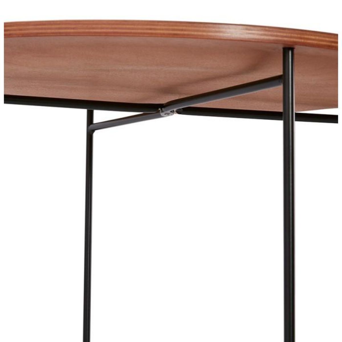 Paris Prix Table d'Appoint Design  Kwiko  46cm Noyer