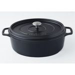 Invicta Daubière en fonte émaillée 33cm noir mat - puv403331