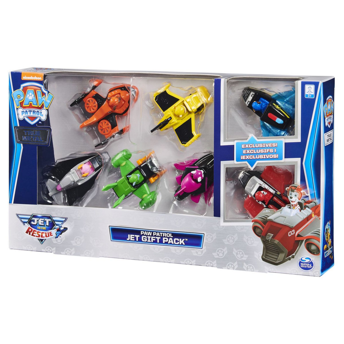 SPIN MASTER Pack de 7 Véhicules True Metal - Jet to the Rescue La Pat' Patrouille