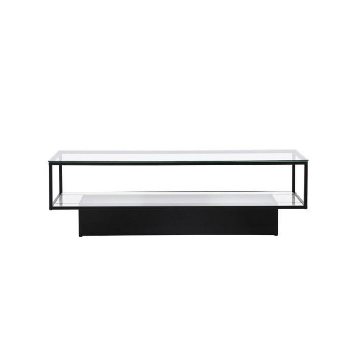 Paris Prix Table Basse Design en Verre  Maglehem  130cm Noir