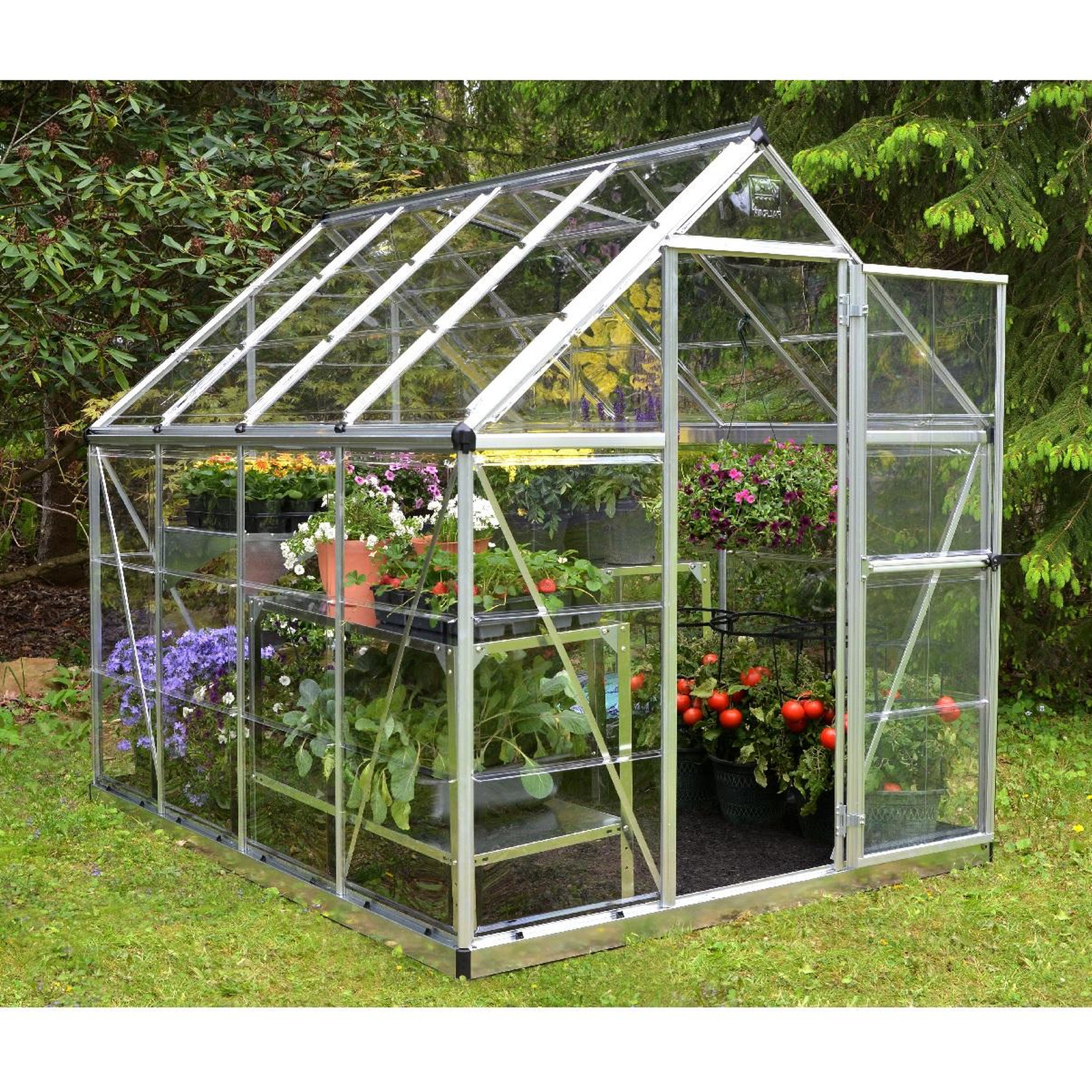 Voir la diapositive 2 : Canopia by PALRAM Serre de jardin - Polycarbonate - 4,6m² - HARMONY