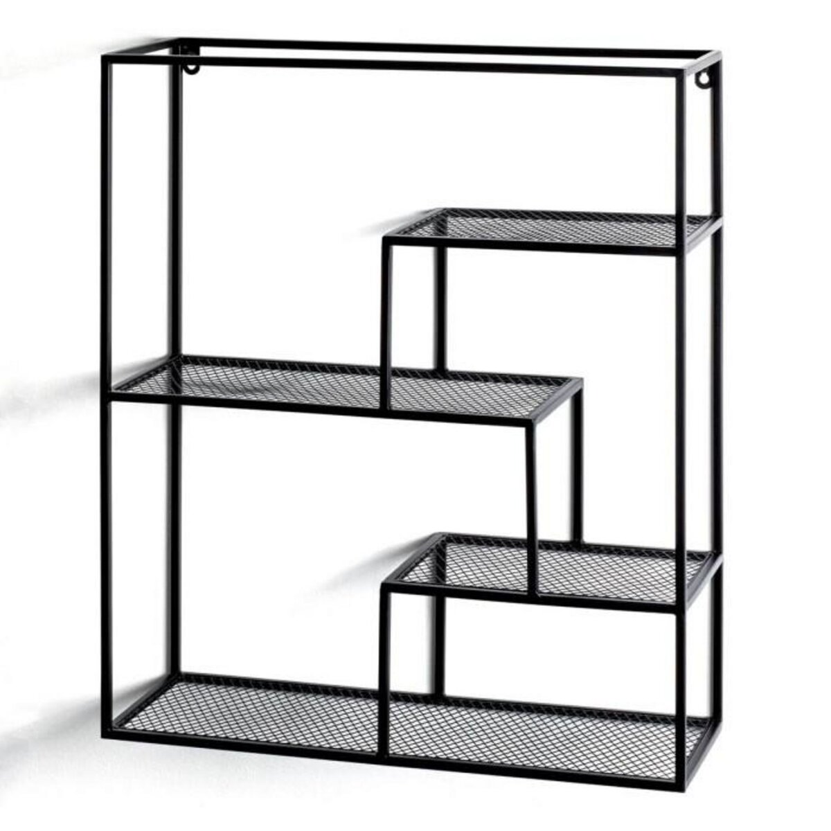 Paris Prix Étagère Murale 3 Niveaux  Inaya  60cm Noir