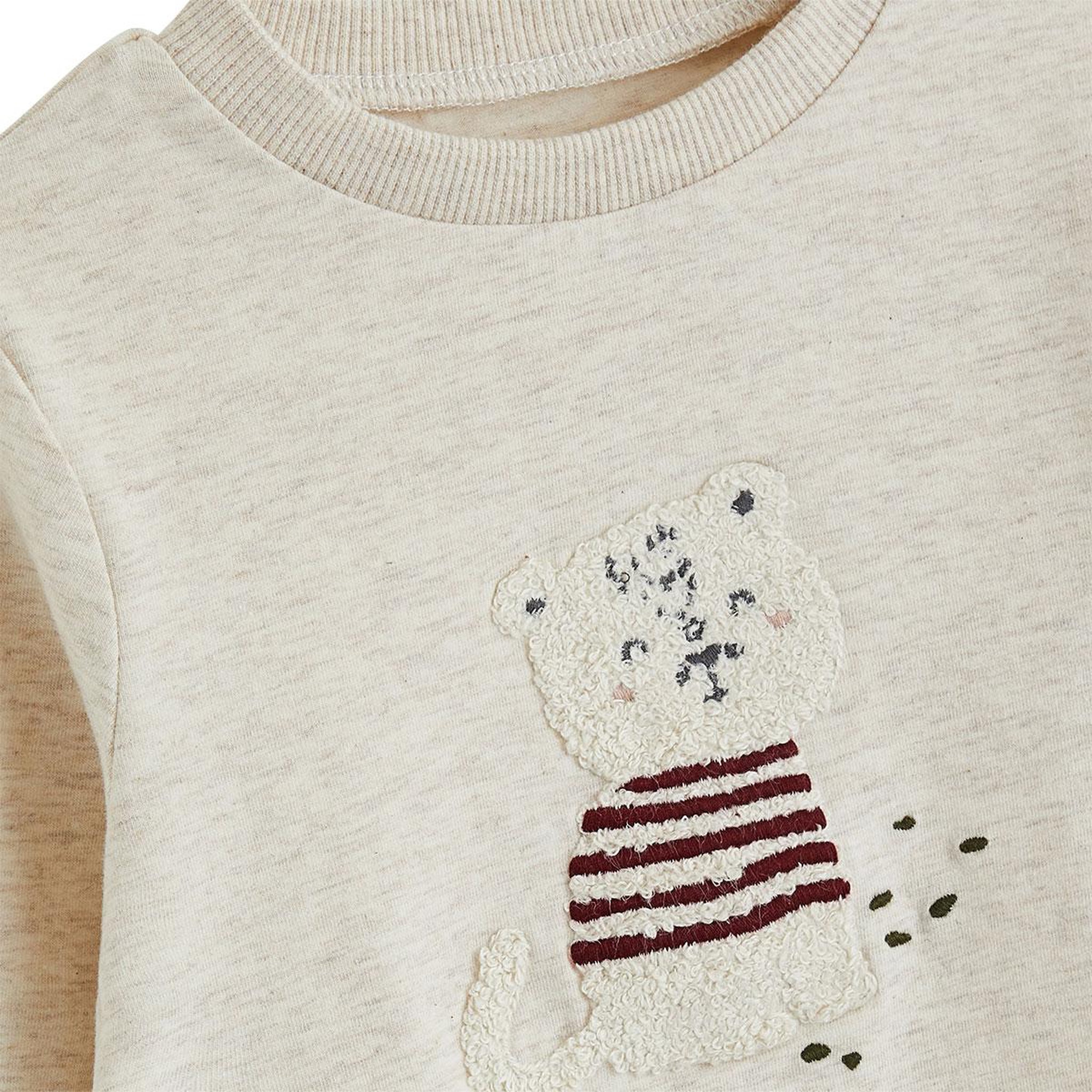 Voir la diapositive 2 : PETIT BEGUIN Lot de 2 t-shirts bébé manches longues pistache