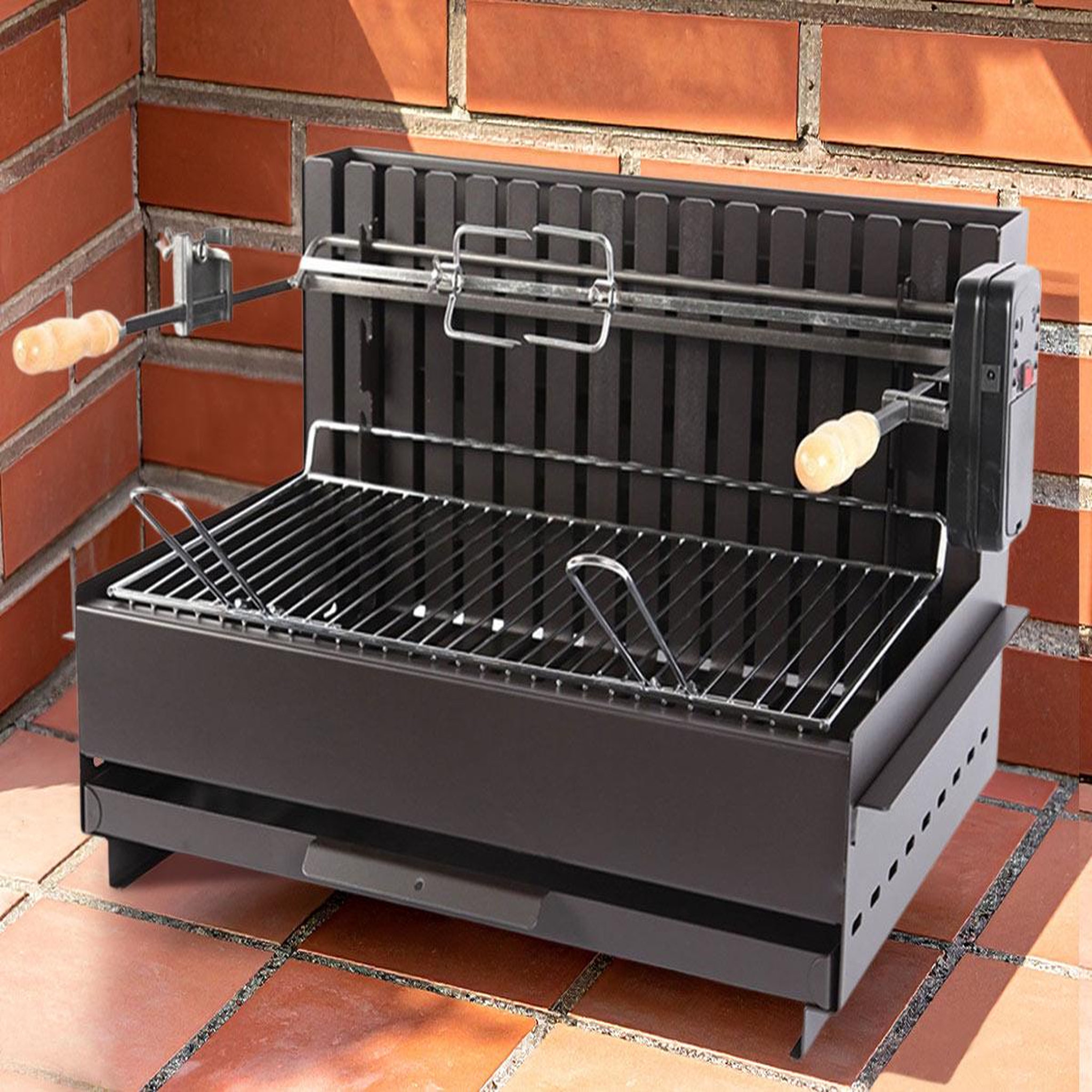 Voir la diapositive 2 : Le marquier Barbecue à charbon original vulcain tb 61 x 33 cm - le marquier