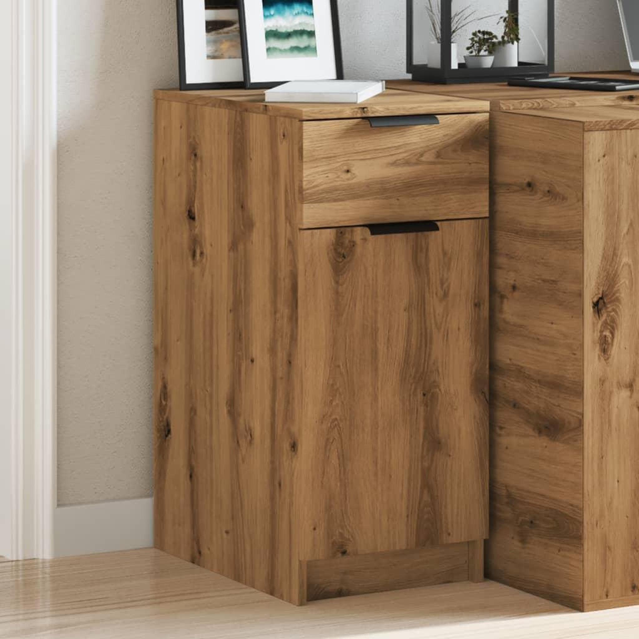 Voir la diapositive 4 : VIDAXL Armoire de bureau chene artisanal 33x50x75 cm bois d'ingenierie