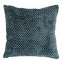 Voir la diapositive 1 : ATMOSPHERA Coussin Jacquard en Flanelle  Lyno  40x40cm Bleu