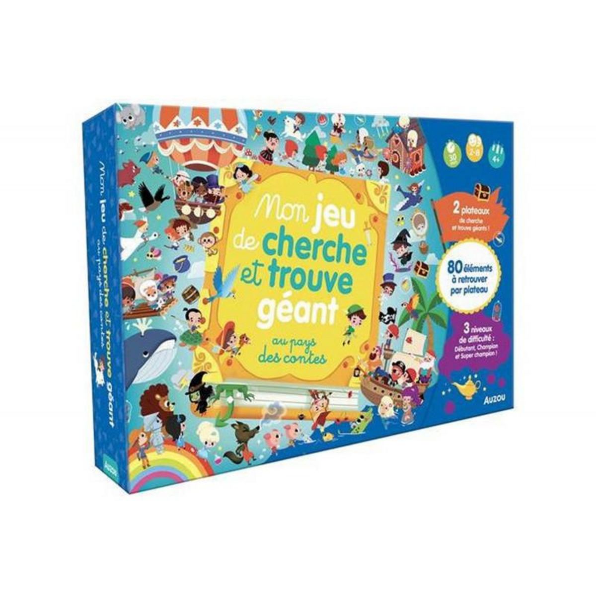 Editions Auzou Mon jeu de cherche et trouve géant au pays des contes