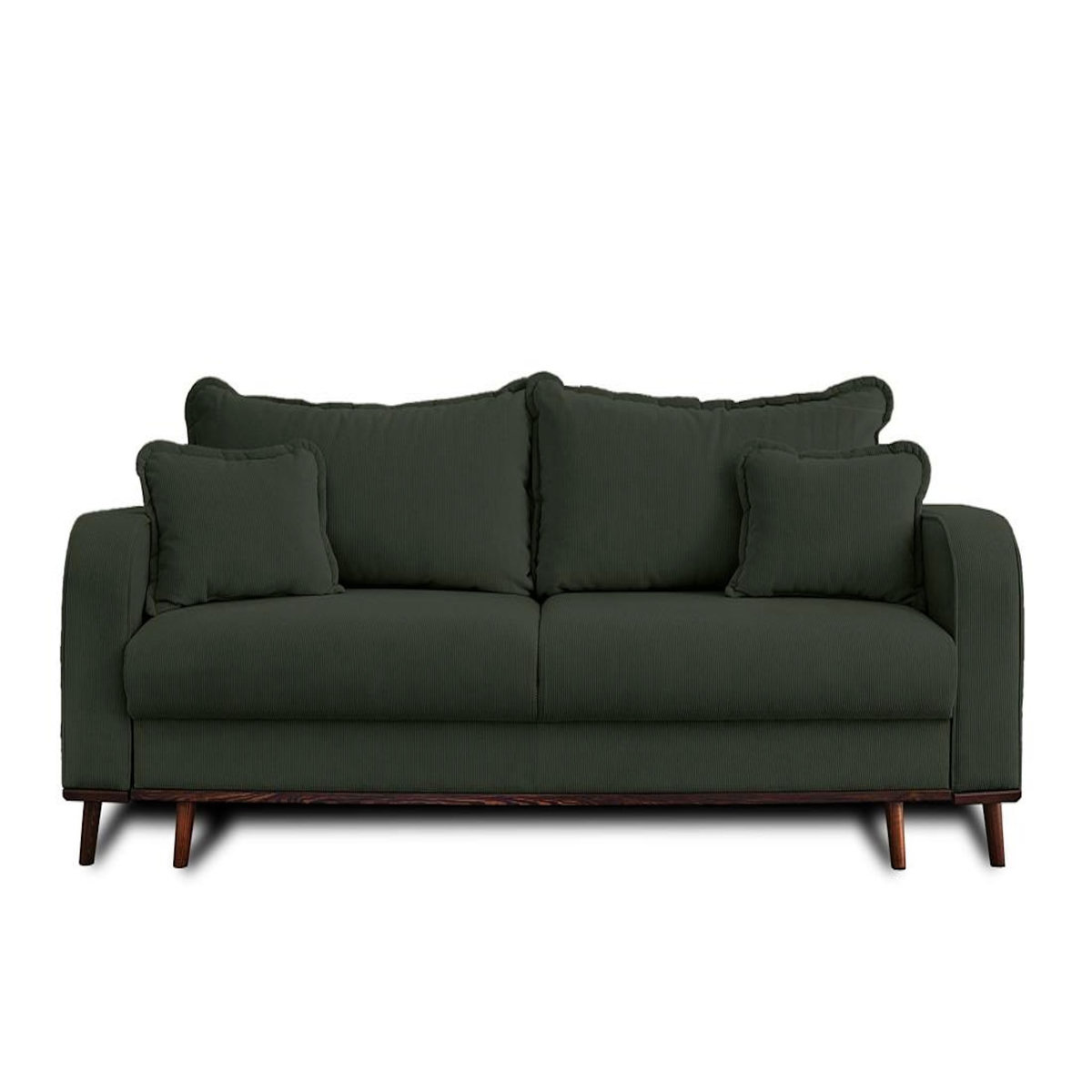 LISA DESIGN Albane - canapé 3 places - convertible avec coffre - en velours côtelé