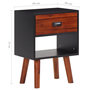 Voir la diapositive 6 : VIDAXL Bois d'acacia massif Tables de chevet 2 pcs 40x30x57 cm