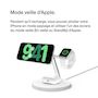 Voir la diapositive 4 : Belkin Chargeur induction Qi2 Blanc 3 en 1