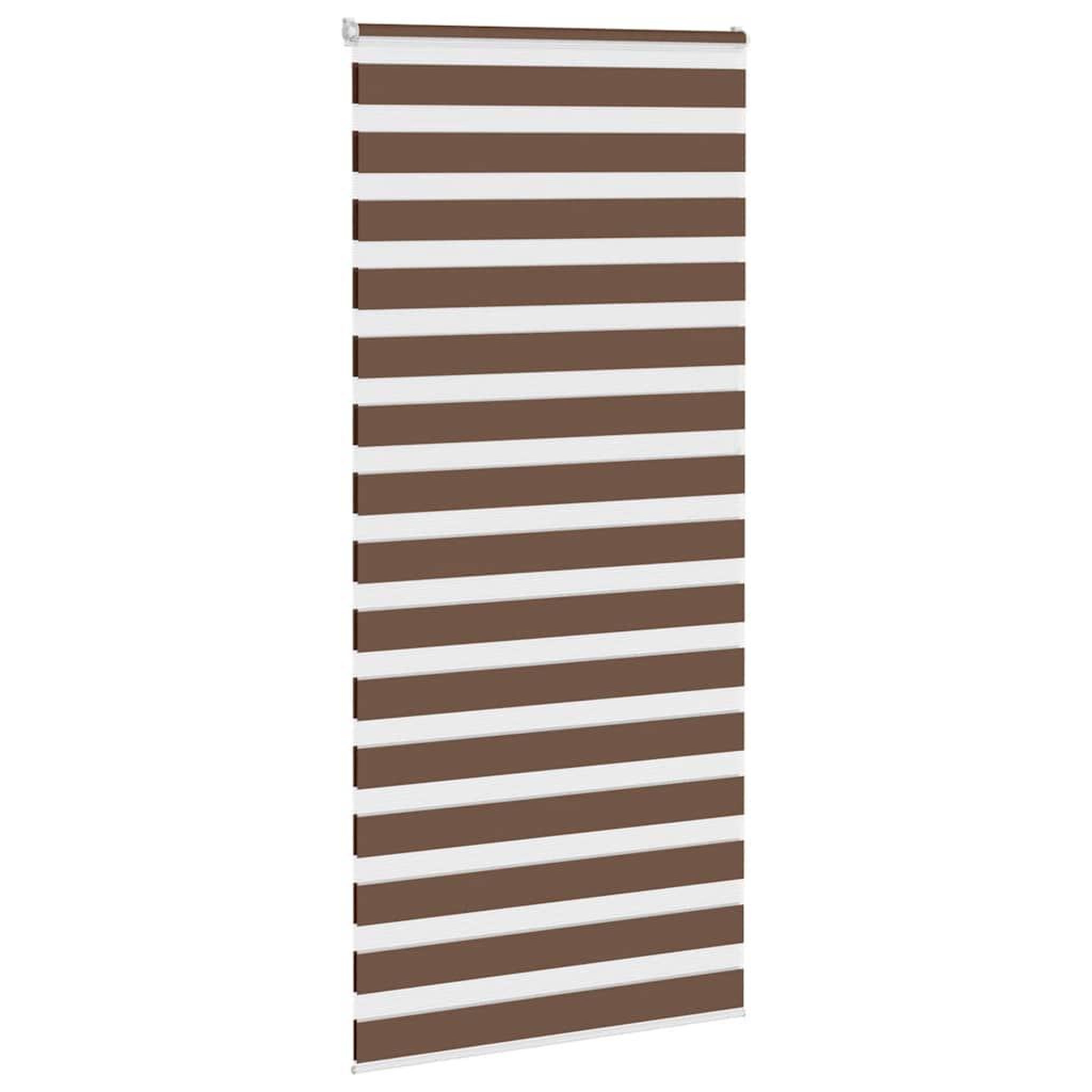 Voir la diapositive 3 : VIDAXL Store zebre marron 95x230 cm largeur du tissu 90,9 cm polyester