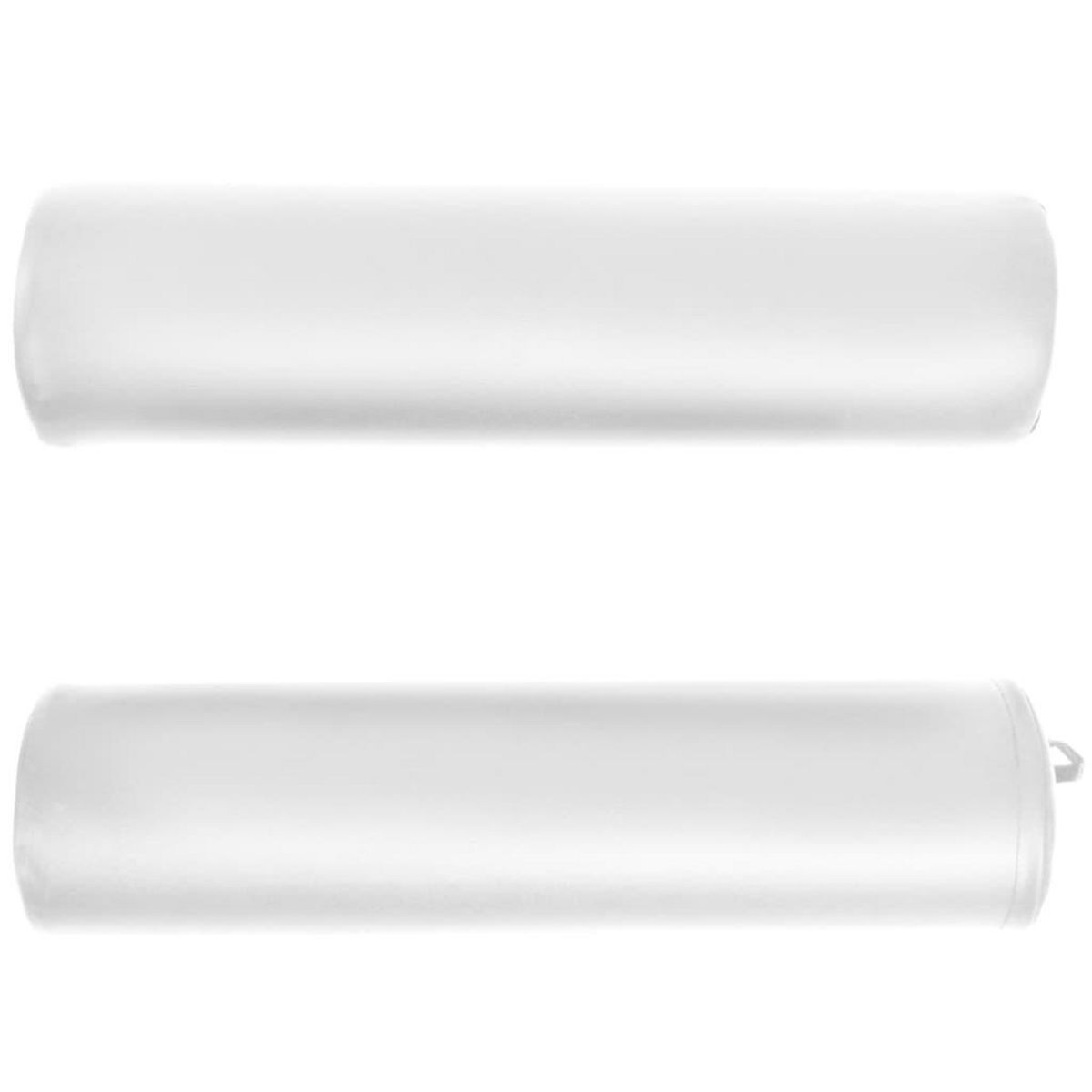 VIDAXL Table de massage pliable 4 cm d'epaisseur et 2 traversins Blanc