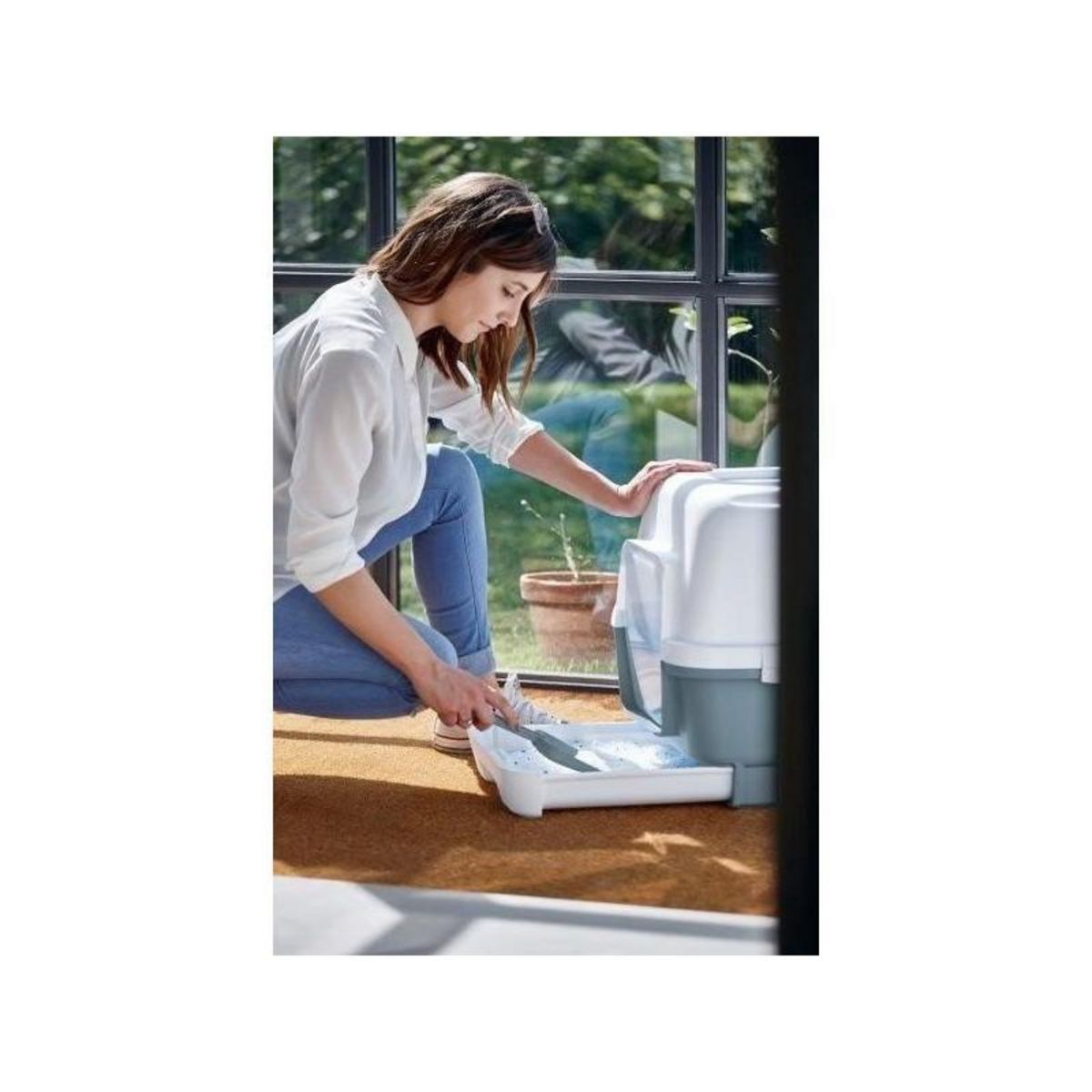 KERBL Maison de toilette pour chat - KERBL - Cathy Confort - 58 x 45 x 48 cm