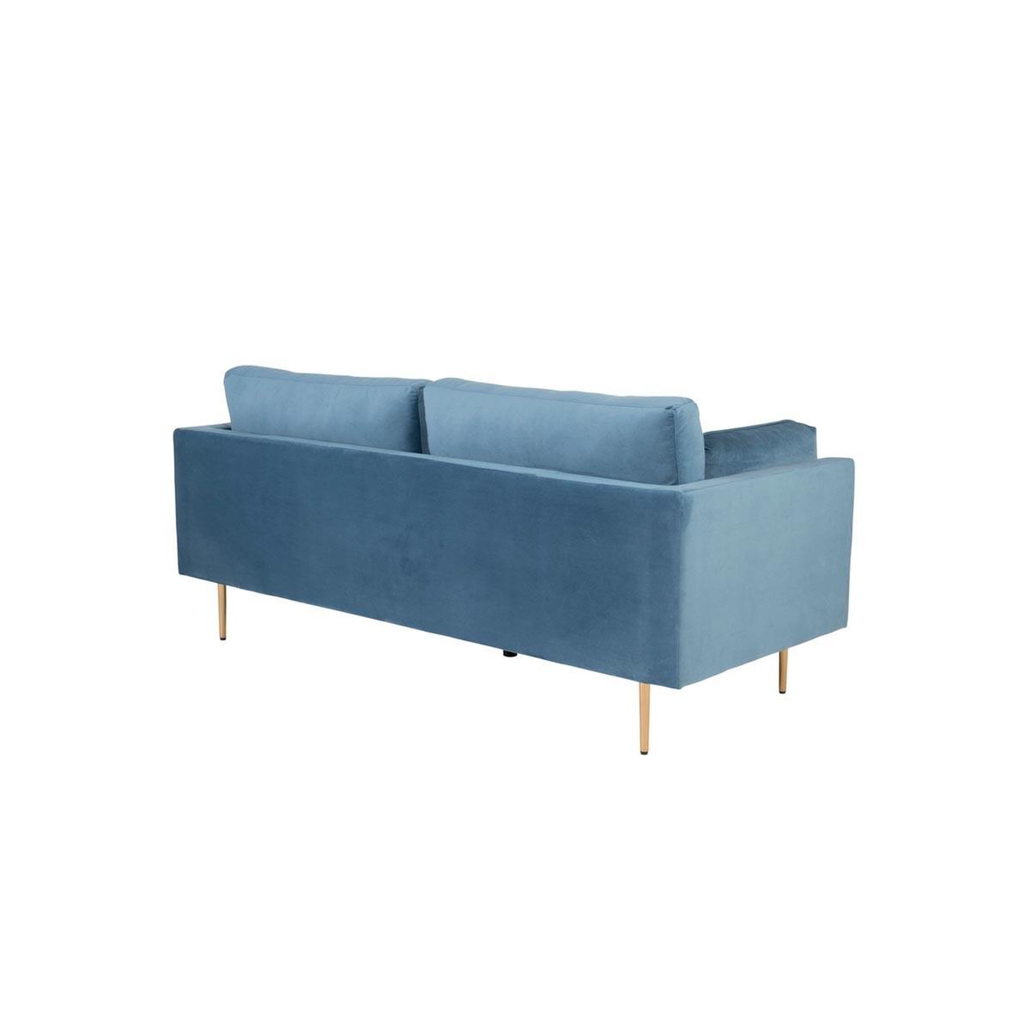 Voir la diapositive 5 : Paris Prix Canapé 3 places en velours  boom  203cm bleu