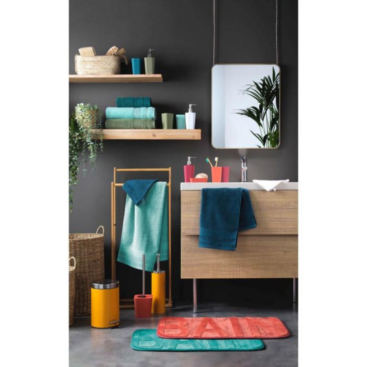 Paris Prix Distributeur de Savon Soft Touch  Vitamine  18cm Sauge