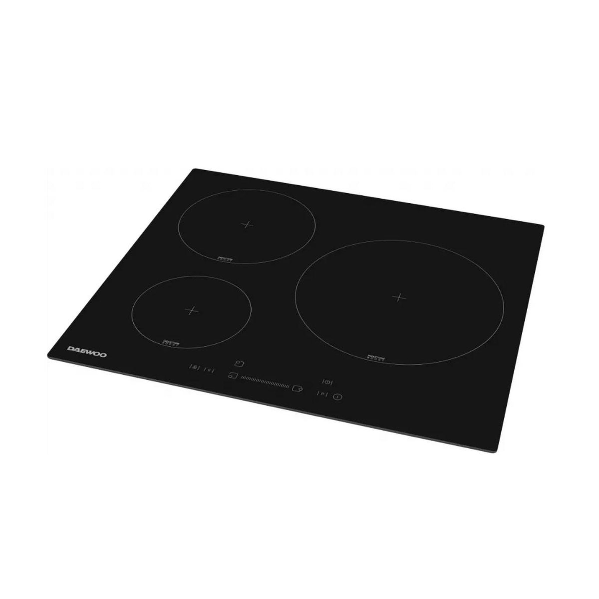 Voir la diapositive 4 : Daewoo Table de cuisson induction 60cm 3 feux 7200w noir - bh6isf31bnm-fr