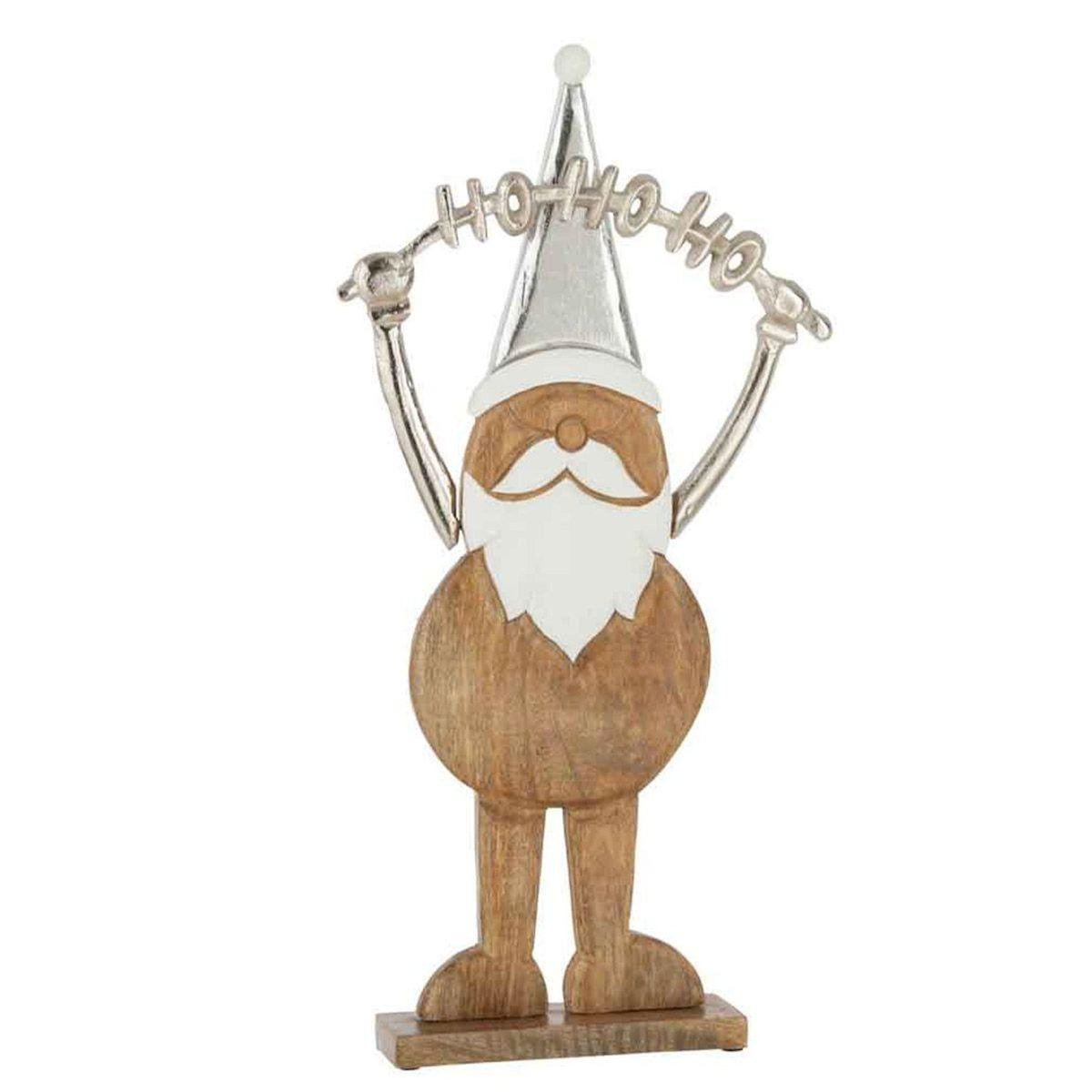 Paris Prix Père Noël Déco  Ho Ho Ho  60cm Naturel & Argent