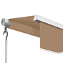 Voir la diapositive 3 : ID MARKET Store banne manuel 3,80x3 M taupe