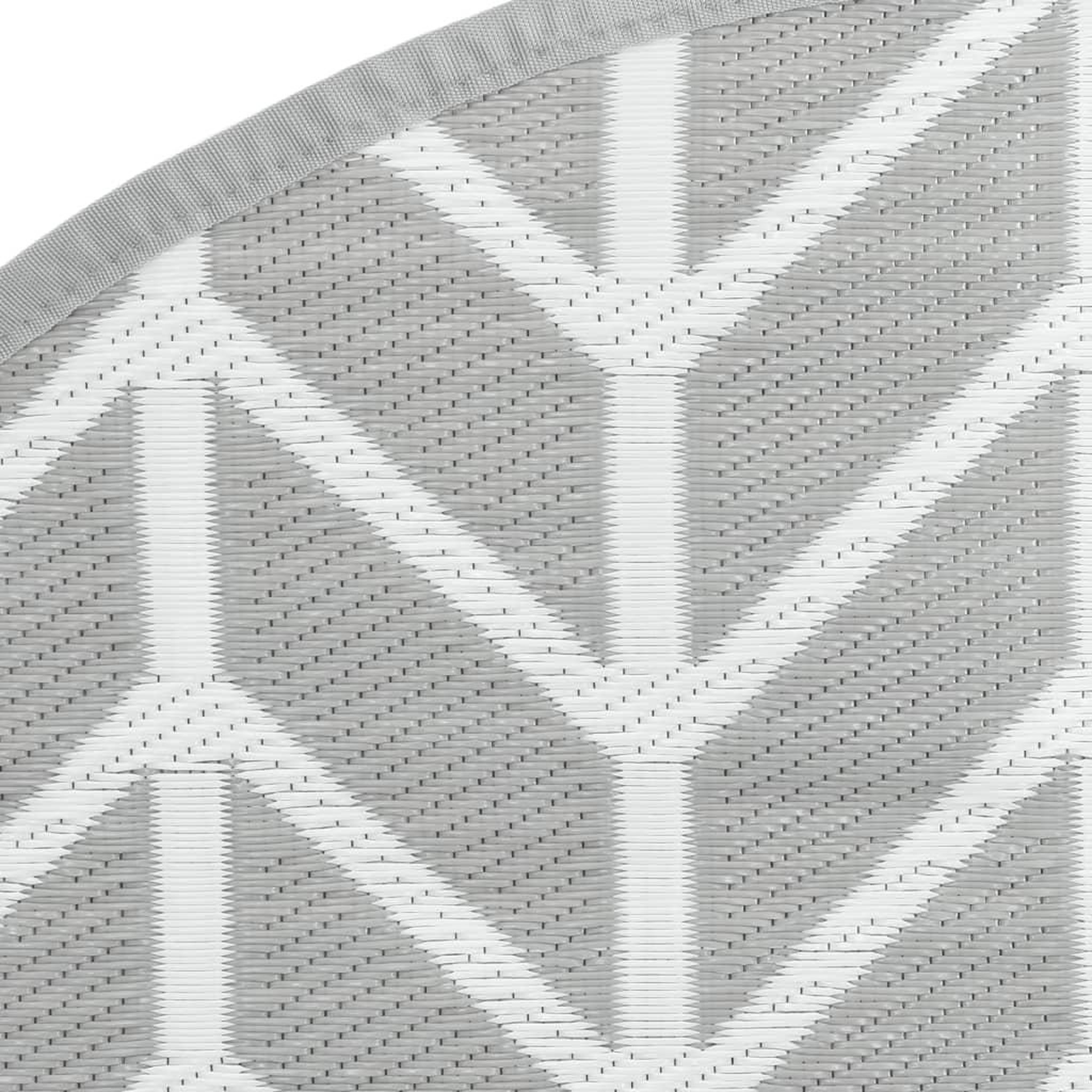 Voir la diapositive 5 : VIDAXL Tapis d'exterieur ARAKIL gris Ø160 cm PP