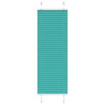 VIDAXL Store plisse vert petrole 40x100 cm largeur du tissu 39,4 cm