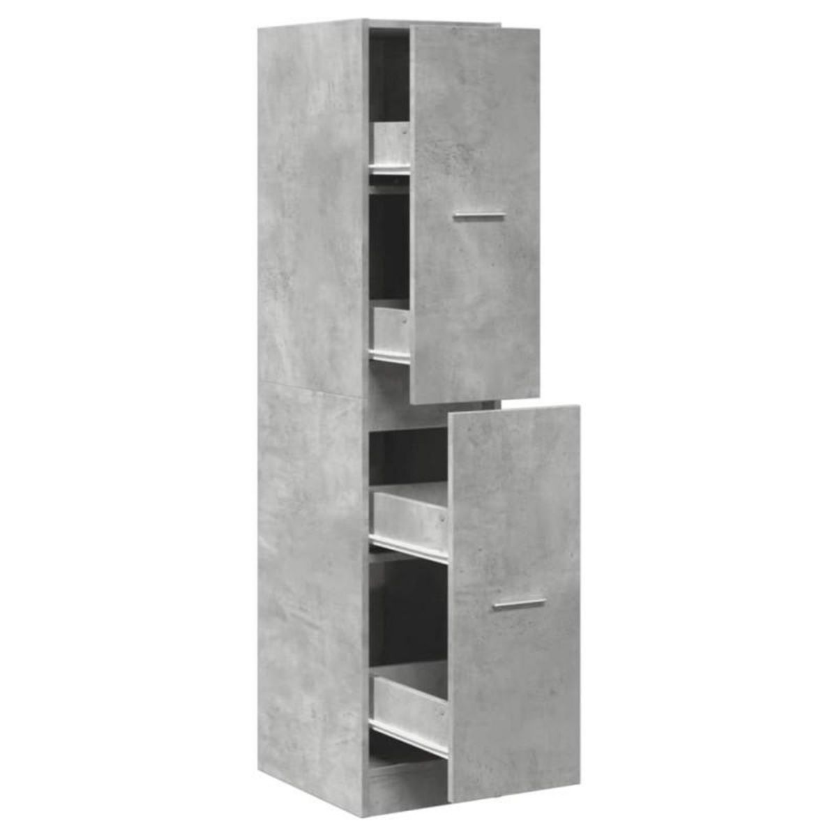 VIDAXL Armoire d apothicaire gris béton 30x41x144,5 cm bois ingénierie