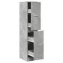 Voir la diapositive 2 : VIDAXL Armoire d apothicaire gris béton 30x41x144,5 cm bois ingénierie