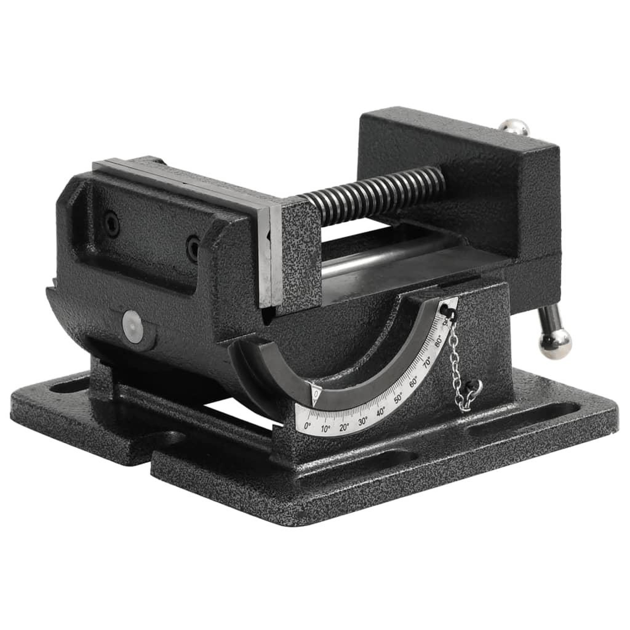Voir la diapositive 4 : VIDAXL Etau inclinable de perceuse a pression manuelle 110 mm