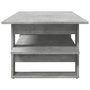 Voir la diapositive 4 : VIDAXL Table basse gris beton 102x55x42 cm bois d'ingenierie