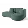 Voir la diapositive 4 : LISA DESIGN Santorini - canapé modulable d'angle droit + pouf - 4 places - en tissu texturé