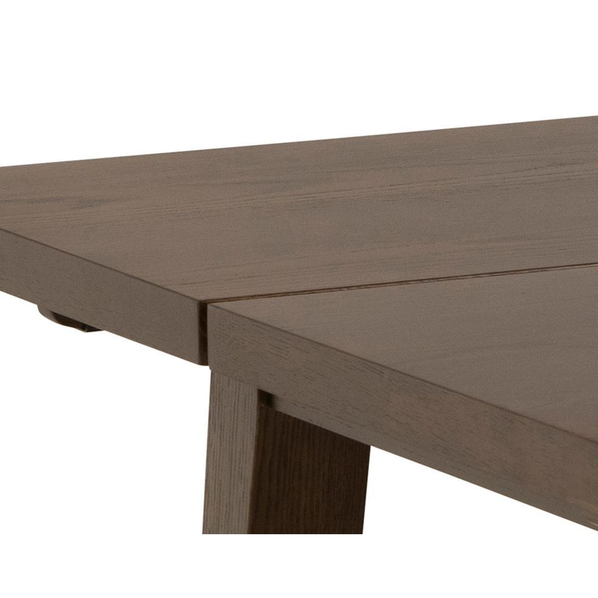 LISA DESIGN Pauline - table à manger rectangulaire - chêne foncé - 6 personnes