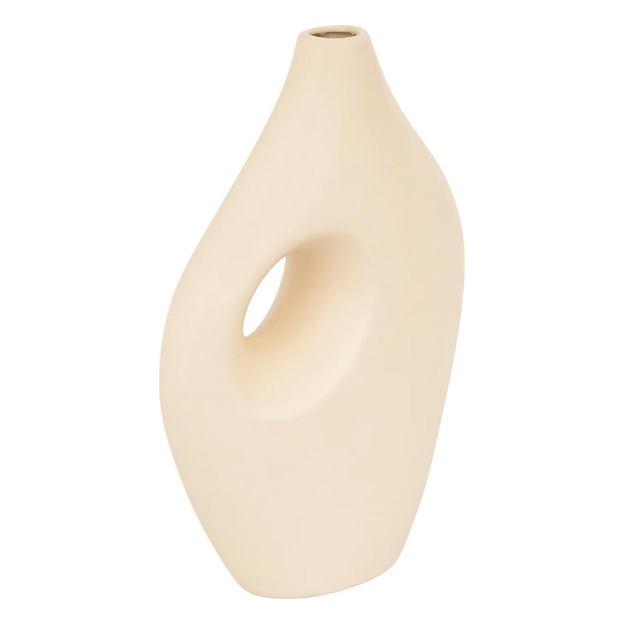 ATMOSPHERA Vase design en dolomite  nola  30cm beige