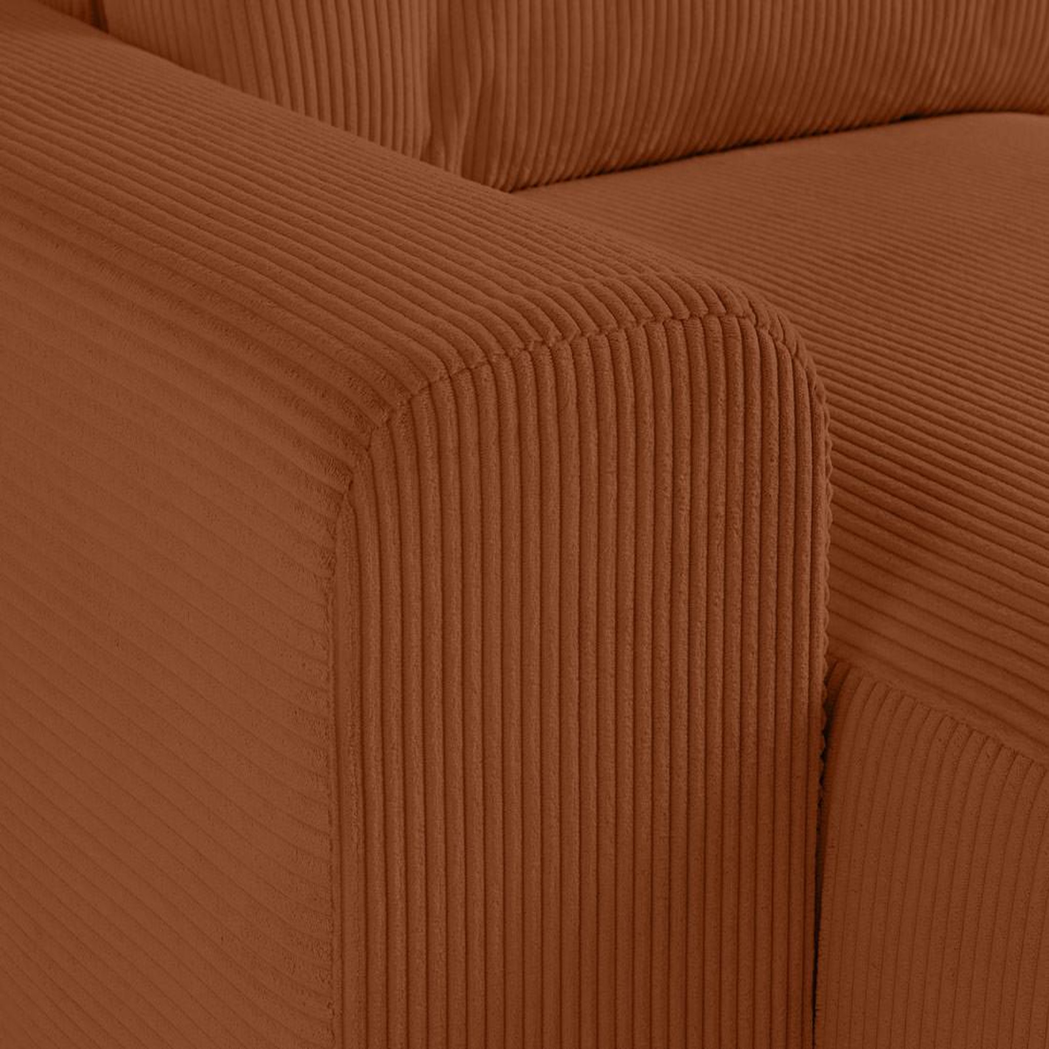 Voir la diapositive 4 : BEST MOBILIER Garance - canapé modulable d'angle droit - 8 places - en velours côtelé