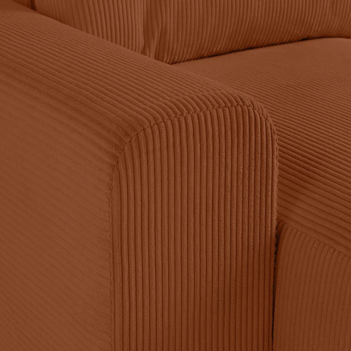 LISA DESIGN Garance - canapé modulable d'angle droit - 8 places - en velours côtelé