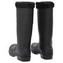 Voir la diapositive 5 : VIDAXL Bottes de pluie avec chaussettes amovibles noir taille 45 PVC