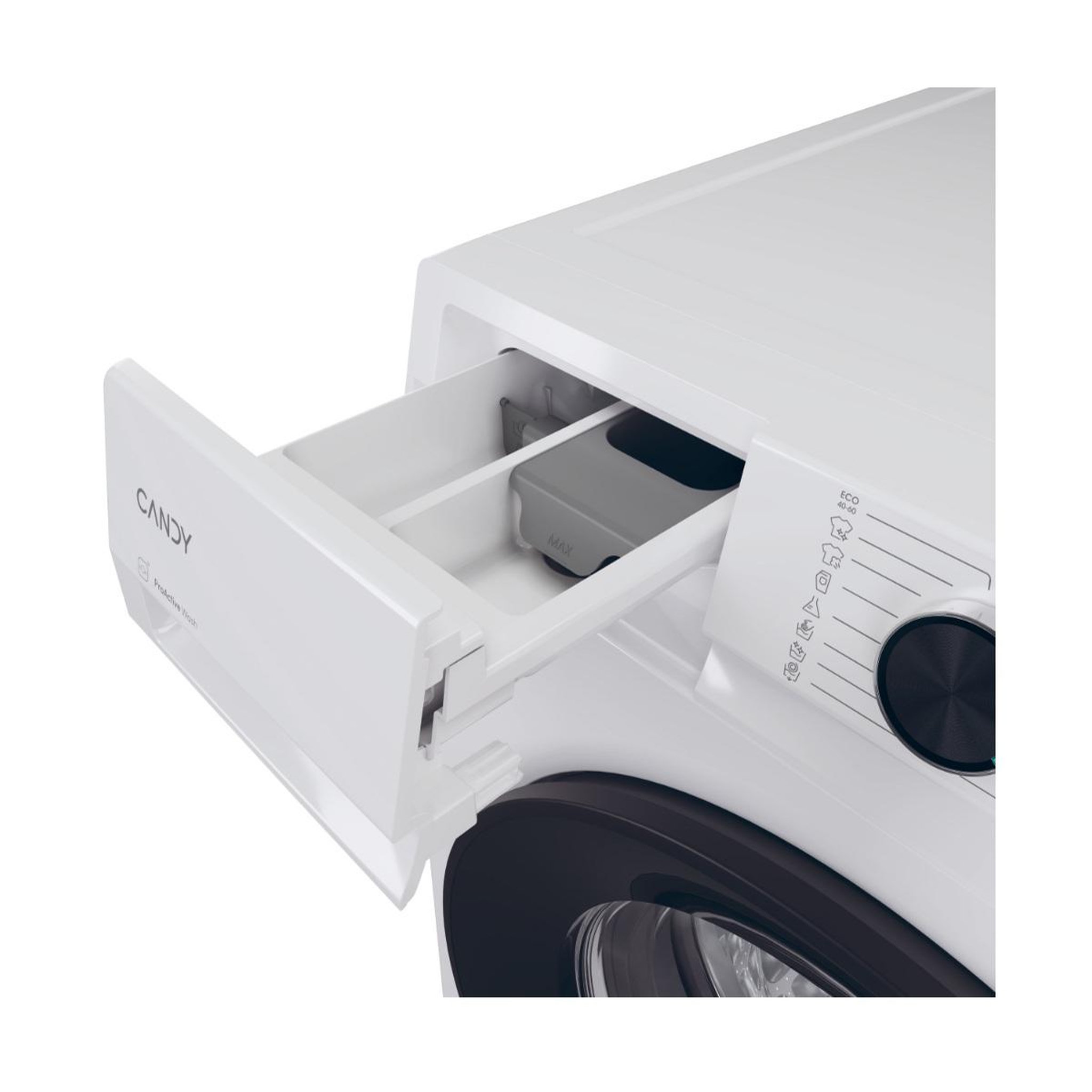 Voir la diapositive 6 : Candy Lave-linge frontal 8kg 1400 trs/min - br48b6-s