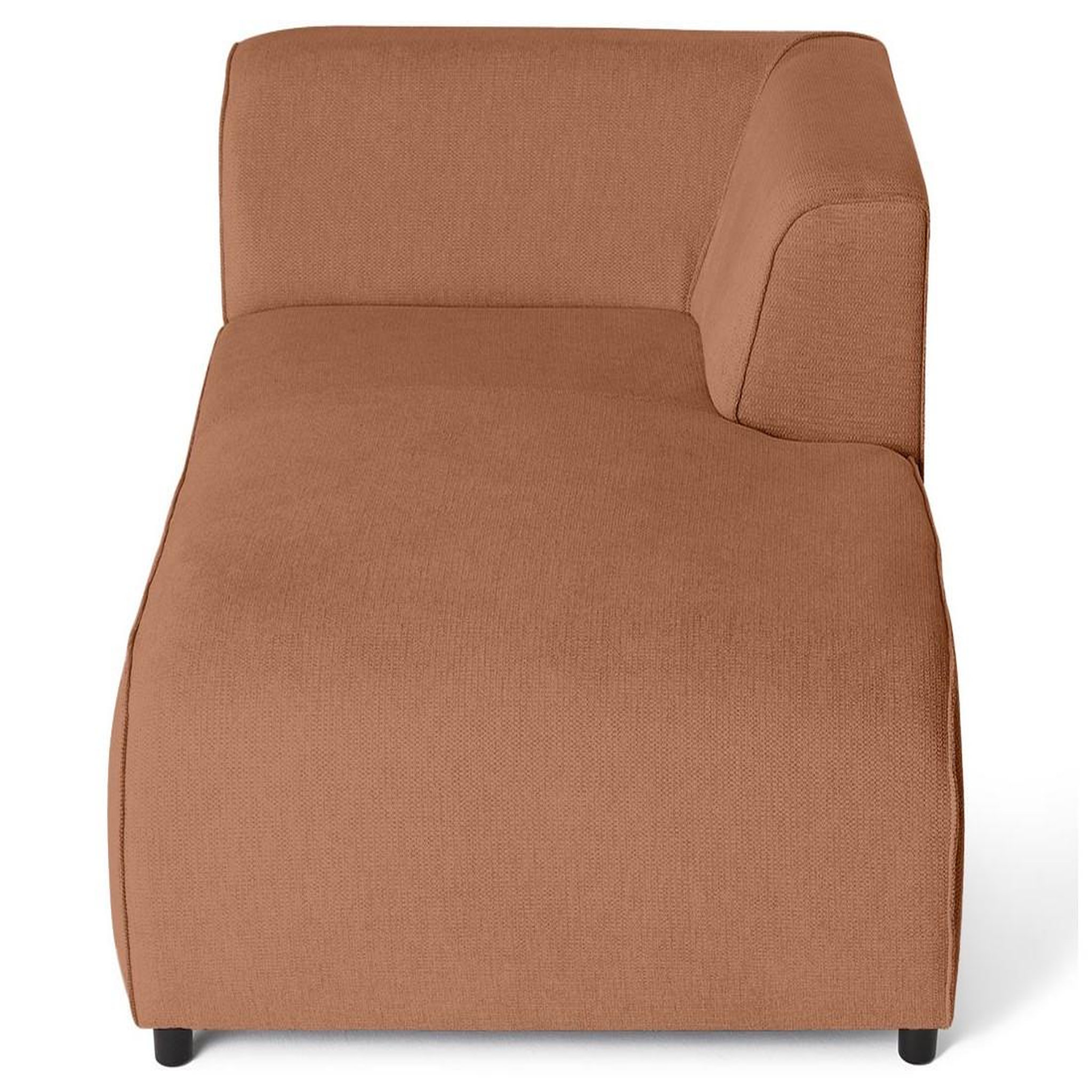 Voir la diapositive 3 : LISA DESIGN Suaro - module d'assise méridienne droit en tissu texturé