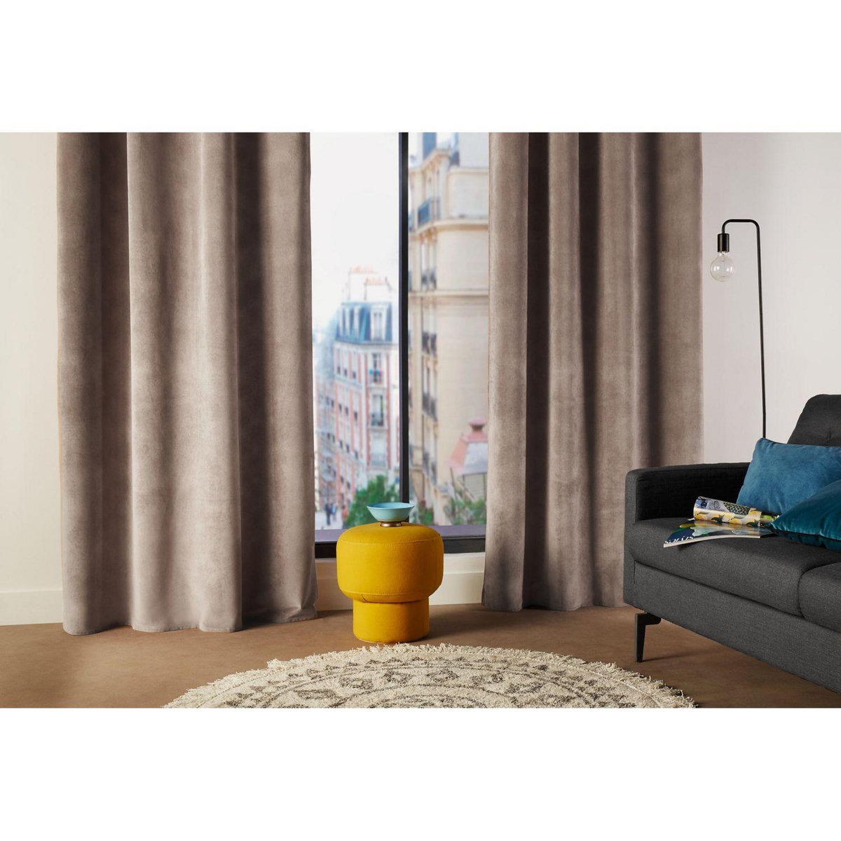 TOILINUX Lot de 2 Rideaux Lilou